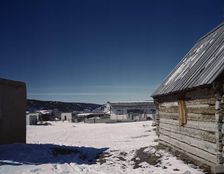 Plaza of Trampas, Taos Co., New Mexico, 1943. Creator: John Collier