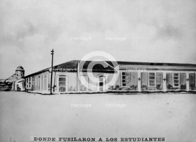 Plaza la Punta, where the medical students were executed, (1871), 1920s. Artist: Unknown