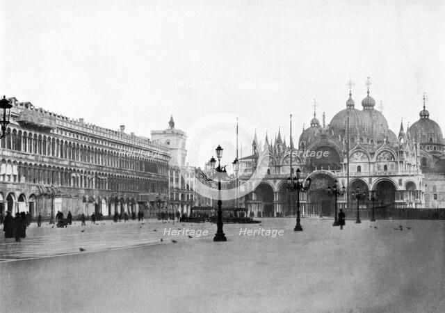 Plaza San Marco, Venice, Italy, 1908-1909.Artist: Homer L Knight