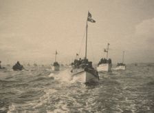 Pleasure craft welcoming the fleet, May 1924. Creator: Eunice Harriett Garlick
