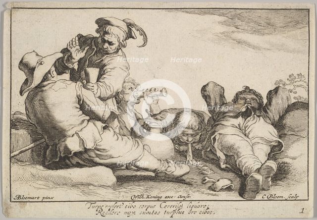 Pleasures of Occupation. Creator: Cornelis Bloemaert.