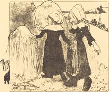 Pleasures of Brittany (Joies de Bretagne), 1889. Creator: Paul Gauguin