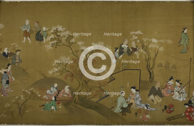 Pleasures of the Seasons, c. 1700. Creator: Hishikawa Morohira.
