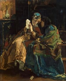 Pleasant Letter, 1860. Creator: Alfred Stevens