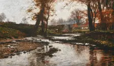 Pleasant Run, 1885. Creator: Theodore Clement Steele