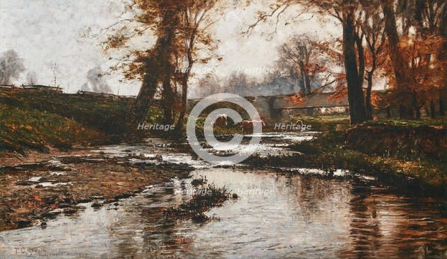 Pleasant Run, 1885. Creator: Theodore Clement Steele.