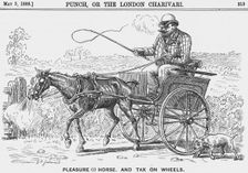 Please (!) Horse, and Tax on Wheels 1888. Creator: Unknown