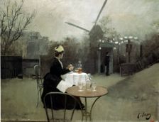 Plein Air 1890-91, oil on canvas by Ramon Casas