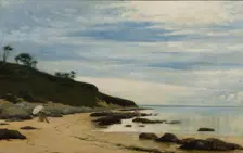 Plein Air-Painter at the Coast, 1881. Creator: Robert Thegerstrom