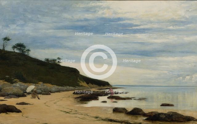 Plein Air-Painter at the Coast, 1881. Creator: Robert Thegerstrom.