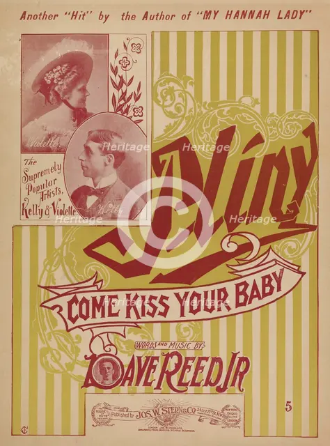 'Pliny come kiss your baby', 1899. Creator: Unknown.