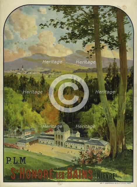 P.L.M. St Honoré-les-Bains (Nièvre), 1910. Creator: Tauzin, Louis (1842-1915).