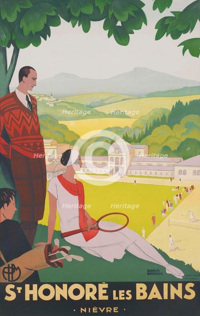 P.L.M. St Honoré-les-Bains (Nièvre), c1928. Creator: Broders, Roger (1883-1953).