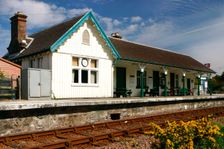Plockton Railway Station, Highland, Scotland. Creator: Peter Thompson