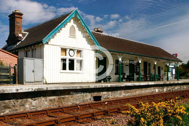 Plockton Railway Station, Highland, Scotland. Creator: Peter Thompson.