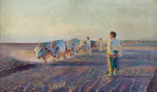 Plowing in the Ukraine, 1892. Creator: Leon Wyczolkowski