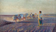 Plowing in the Ukraine, 1892. Creator: Leon Wyczolkowski