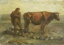 Plowing Peasant, c.1905. Creator: Willem van Konijnenburg