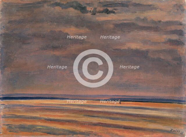 Ploughed fields, autumn, 1934. Creator: Václav Rabas.