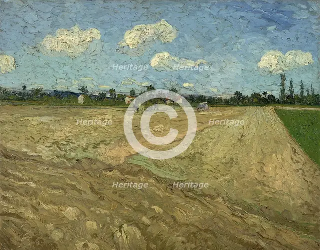 Ploughed fields (The furrows), 1888. Artist: Gogh, Vincent, van (1853-1890)