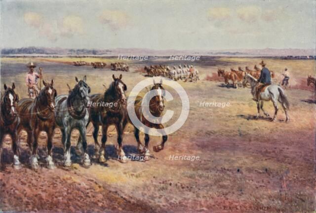 'Ploughing on a Large Scale', 1923. Creator: Unknown.