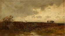 Ploughing - after a Shower, c1880s. Creator: Alexander Davidson Longmuir