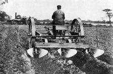 Ploughing by machinery, c1926.Artist: Sir John Fowler