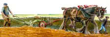 Ploughing, c1830-1900, (c1990-2010). Artist: Judith Dobie