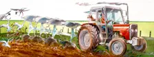 Ploughing, c2010. Artists: Ivan Lapper, Judith Dobie