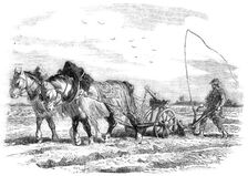 Ploughing in France, 1854. Creator: Unknown