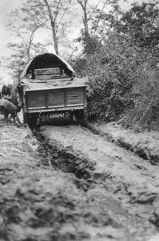 Ploughing through mud, Bulawayo to Dett, Southern Rhodesia, c1924-c1925 (1927). Artist: Thomas A Glover