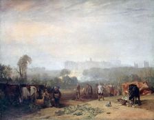 Ploughing up Turnips, near Slough (`Windsor'), c1809. Artist: JMW Turner