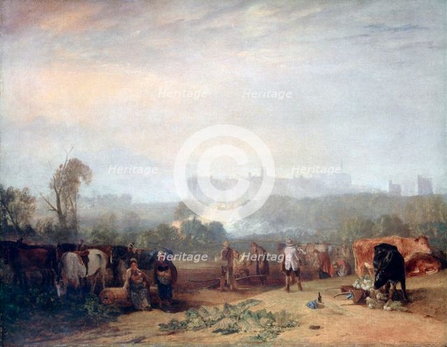 'Ploughing up Turnips, near Slough', (`Windsor'), c1809. Artist: JMW Turner