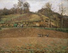Ploughland 1874. Artist: Camille Pissarro