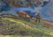 Ploughman, 1930-1935. Creator: Arnold Peter Weisz-Kubincan