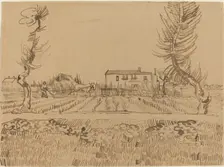 Ploughman in the Fields near Arles, 1888. Creator: Vincent van Gogh