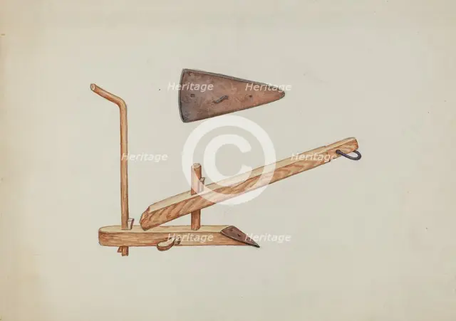 Plow and Plowpoint, c. 1937. Creator: William Hoffman.