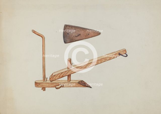 Plow and Plowpoint, c. 1937. Creator: William Hoffman.