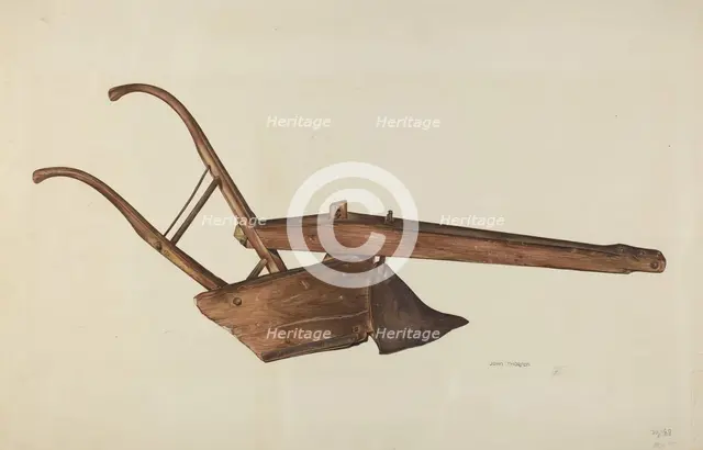 Plow, c. 1938. Creator: John Thorsen.
