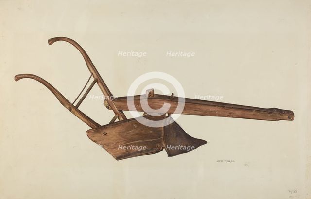 Plow, c. 1938. Creator: John Thorsen.