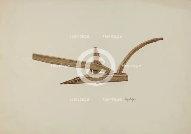 Plow, c. 1941. Creator: Cornelius Christoffels.