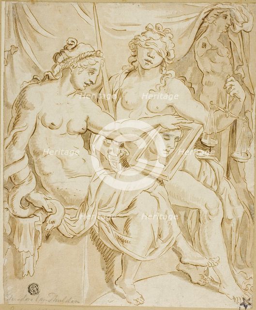Prudence and Justice, n.d. Creator: Unknown.