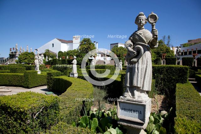 'Prudence', statue in the Garden of the Episcopal Palace, Castelo Branco, Portugal, 2009.  Artist: Samuel Magal