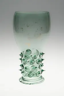Prunted Beaker (Roemer), Netherlands, c. 1610. Creator: Unknown