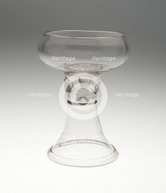 Prunted Beaker (Roemer), Northern Germany, 1700/25. Creator: Unknown.