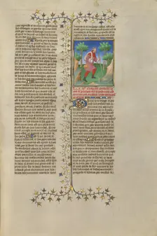Prusias II, King of Bithynia, Reduced to Begging; Des cas des nobles hommes et femmes, about 1413-15 Creators: Boucicaut Master, Workshop of the Boucicaut Master