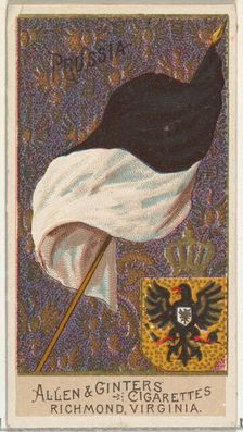 Prussia, from Flags of All Nations, Series 2 (N10) for Allen & Ginter Cigarettes Brands, 1890. Creator: Allen & Ginter