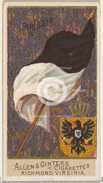 Prussia, from Flags of All Nations, Series 2 (N10) for Allen & Ginter Cigarettes Brands, 1890. Creator: Allen & Ginter.