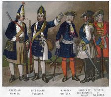 Prussian and French soldiers of 1704 (19th century)