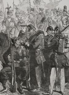 Prussian army uniforms in 1870. Creator: Unknown